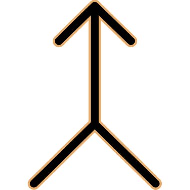 Ok. Web simgesi basit illüstrasyon