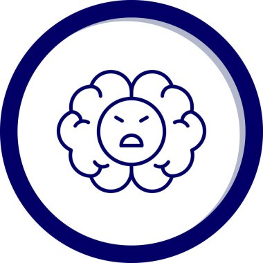 kızgın. Web simgesi basit illüstrasyon