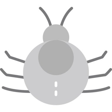 Örümcek ikonu vektör illüstrasyonu.