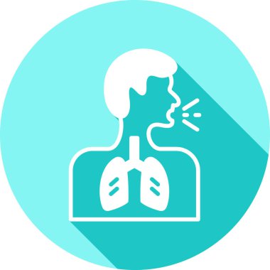 Ciğerler. Web simgesi basit illüstrasyon