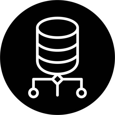 Veri simgesinin vektör illüstrasyonu