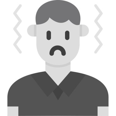 Hüzünlü bir ifadeyle yalnız bir erkek yüzü.