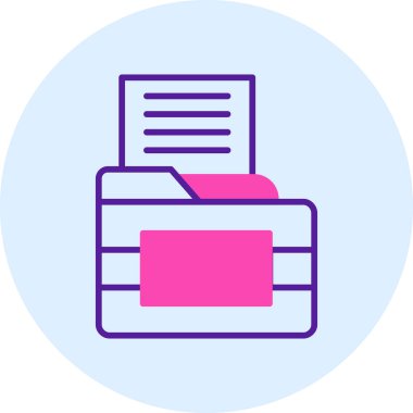 Belge. Web simgesi basit illüstrasyon