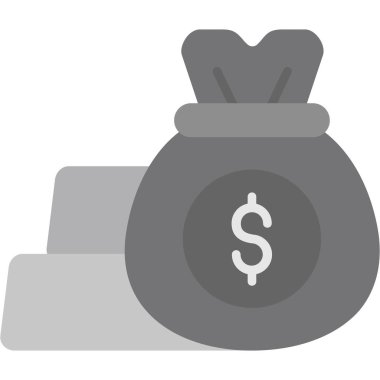 bank düz vektör simgesi