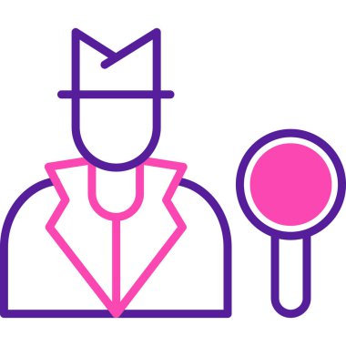 Doktor. Web simgesi basit illüstrasyon