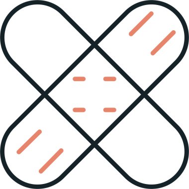 Tıbbi bir simgenin vektör illüstrasyonu