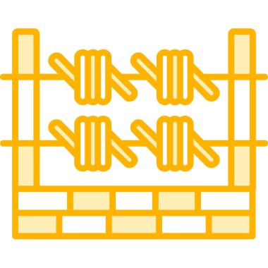 çit simgesi vektör illüstrasyonu