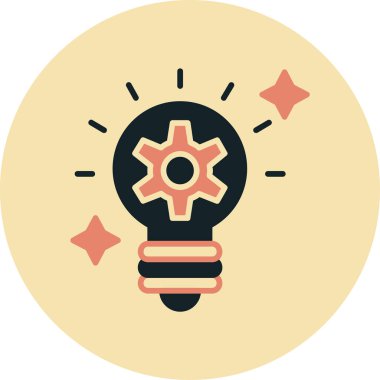 Ampul. Web simgesi basit illüstrasyon