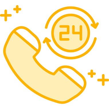 Bir saat simgesinin vektör illüstrasyonu