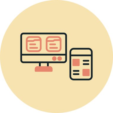 bilgisayar simgesi vektör illüstrasyonu