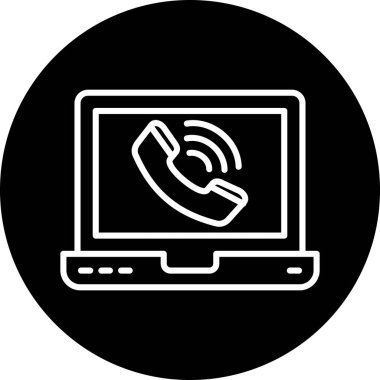 çağrı merkezi simgesi, vektör illüstrasyonu