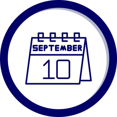 Eylül 'ün 10' u bir günlük takvimde