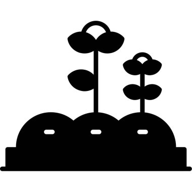 bahçe bitkisi simgesi, basit biçim