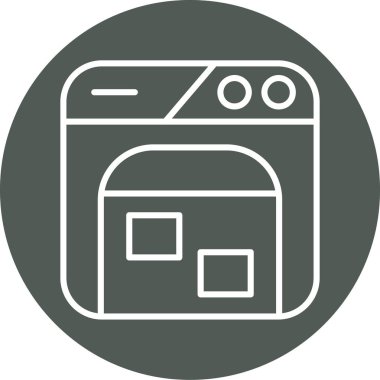 mikrodalga simge vektör çizim