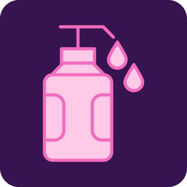 Bir şişe simgesinin vektör illüstrasyonu