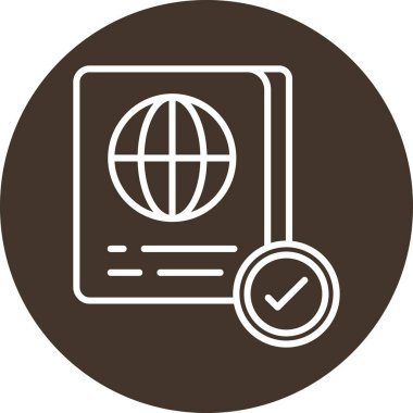 Kişisel belgenin illüstrasyon vektör simgesi...