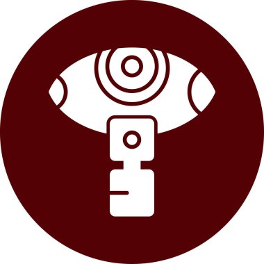 Bir cctv simgesinin vektör illüstrasyonu