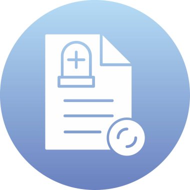 Belge simgesinin vektör illüstrasyonu