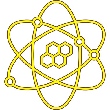 Nükleer ikon vektör çizimi