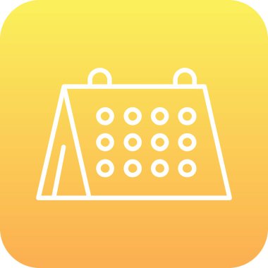 Alışveriş takvimi simgesi. Web için AVM vektör simgelerinin özet çizimi