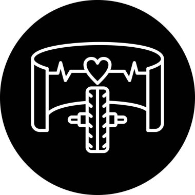 Kalp ikonu. Vektör illüstrasyonu