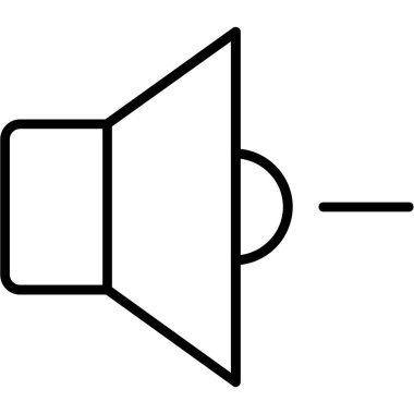 Ses. Web simgesi basit illüstrasyon