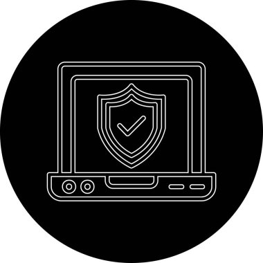 Bilgisayar. Web simgesi basit illüstrasyon