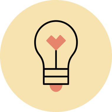 Fikir Simgesi Soyut Arkaplanda İzole Edildi