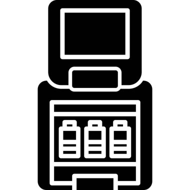 ATM 'de. Web simgesi basit illüstrasyon
