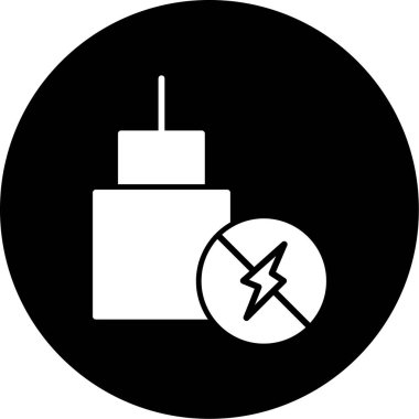 vektör elektrik fişi simgesi