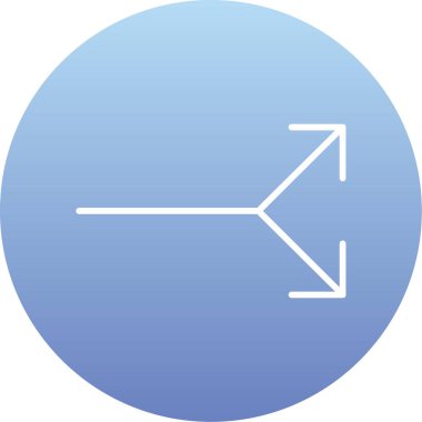 Sağ ok simgesi. Vektör çizim