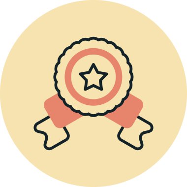 Ödül. Web simgesi basit illüstrasyon