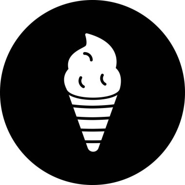 Krema. Web simgesi basit illüstrasyon