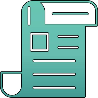 Dosya. Web simgesi basit illüstrasyon