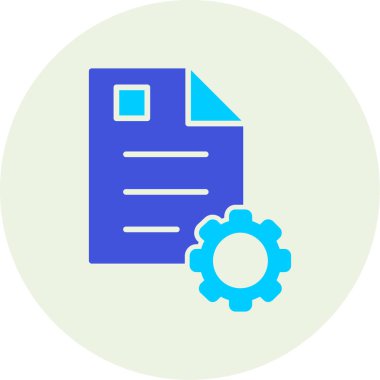 Belge. Web simgesi basit illüstrasyon