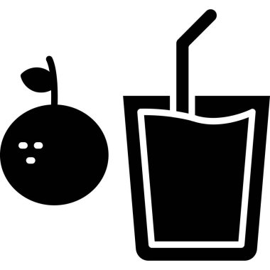 meyve suyu vektör simgesi iç