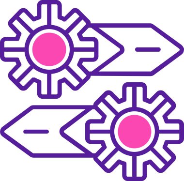 Teçhizat Web simgesi basit illüstrasyon