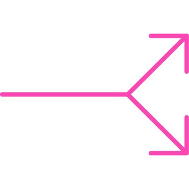 Beyaz arka plan üzerinde izole sağ ok simgesi
