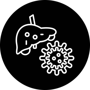 Bir yiyecek ikonunun vektör illüstrasyonu