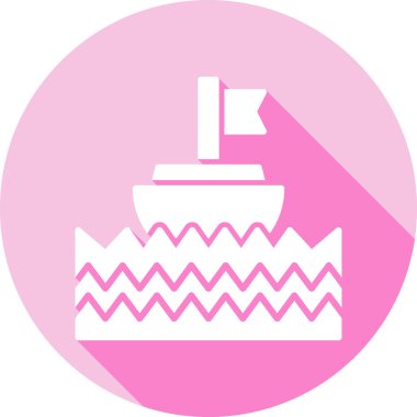 Pasta Simgesinin Vektör illüstrasyonu