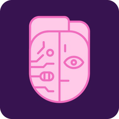 maske simgesi, vektör resimleme