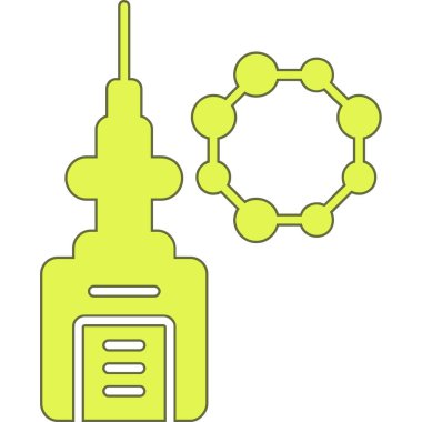 Basit vektör simgesi, tıbbın çizimi