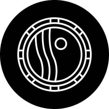 top topu oyun simgesi dış hat biçiminde