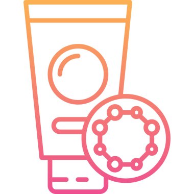 Krema. Web simgesi basit tasarım