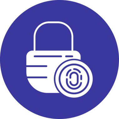 Kilit. Web simgesi basit tasarım