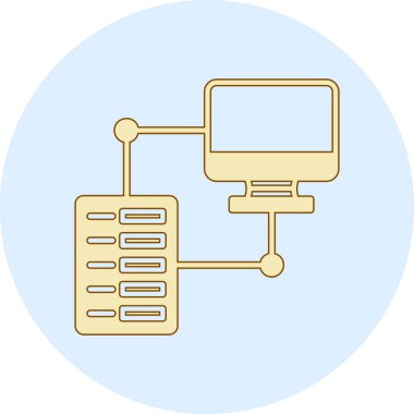 şebeke. Web simgesi basit illüstrasyon