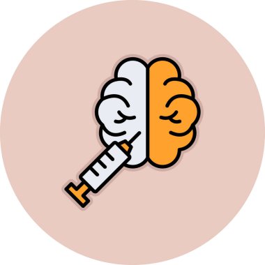 beyin vektör simgesi modern ikon vektör çizimi