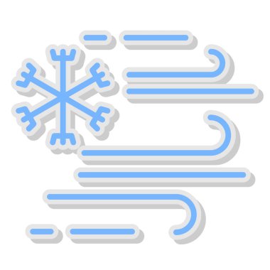 Kışın kar tanesi vektör tasarımı çizimi