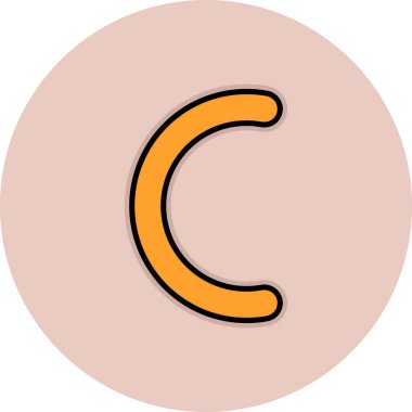 c harfi simgesi vektör illüstrasyon grafik tasarımı