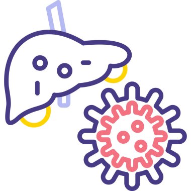 beyin ikonu vektör illüstrasyonu